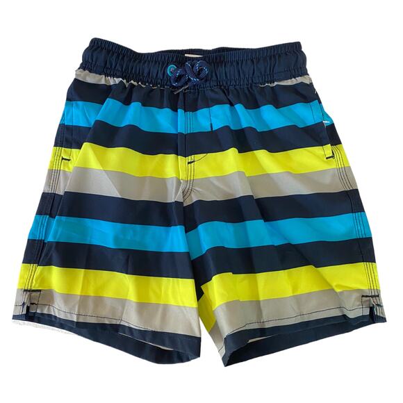 Boys Striped Surf Swim Shorts Size 4/5 NWT - Picture 1 of 2
